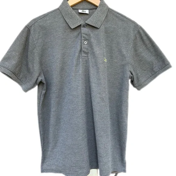 Lacoste Shirt Mens Size 5 US Large Gray Polo Devanlay - Picture 5 of 8